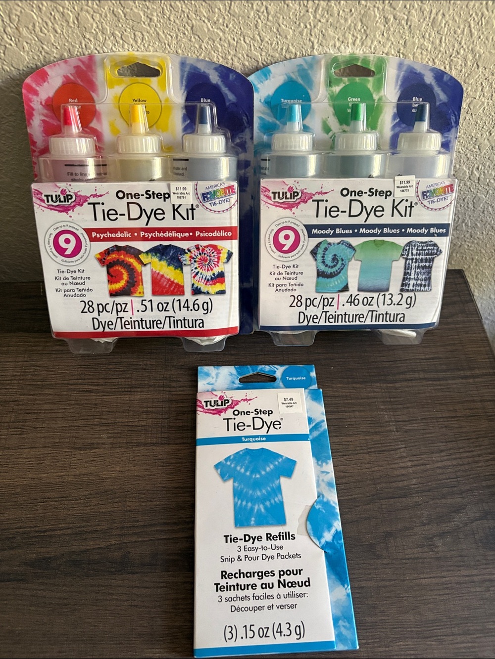 Tulip One-Step Tie-Dye Kit & Refills - Turquoise/Yellow/Red/Green/Blue